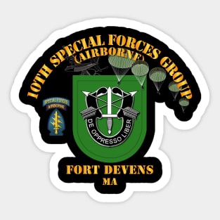 SOF - 10th SFG - Ft Devens MA Sticker